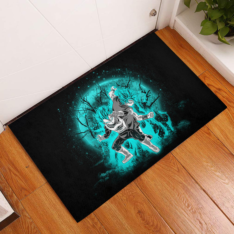 Goku Vegeta Moonlight Door Mats Home Decor