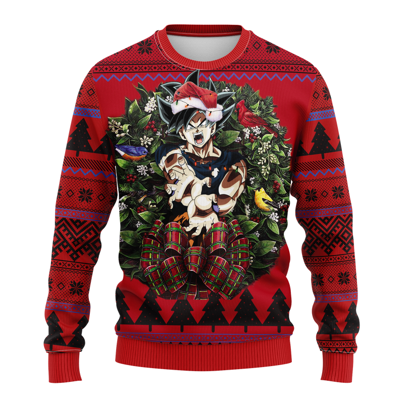 Goku Cell Dragon Ball Heroes Vegeta Noel Mc Ugly Christmas Sweater Thanksgiving Gift Nearkii