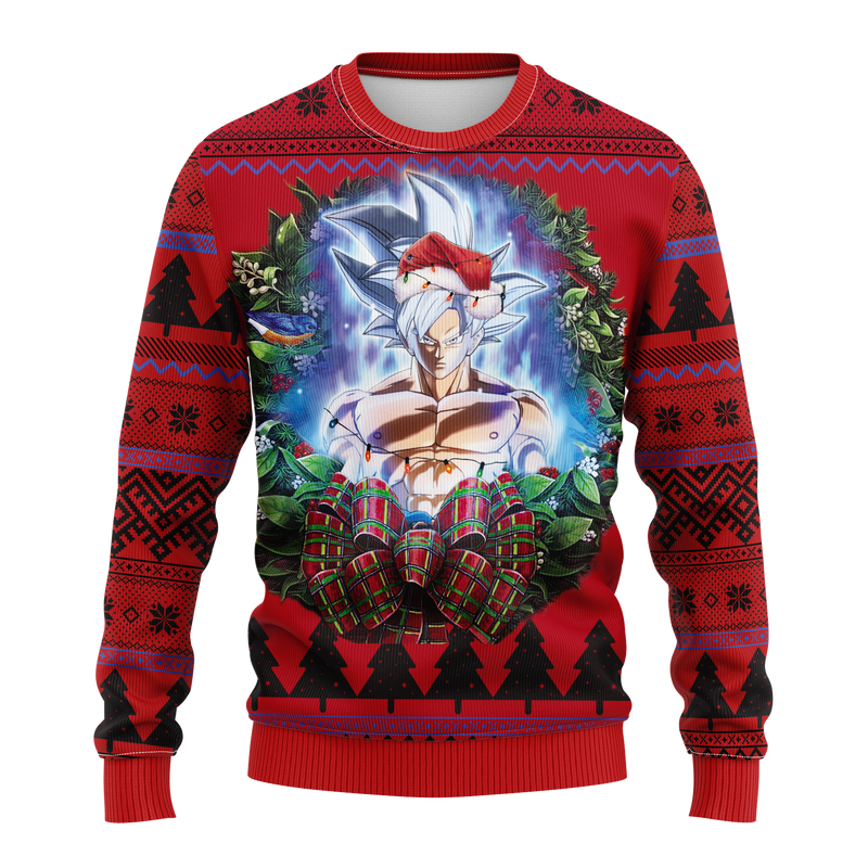 Goku Dragon Ball Vegeta Super Saiyan Noel Mc Ugly Christmas Sweater Thanksgiving Gift Nearkii