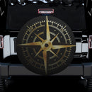 Golden Compass With Black Car Spare Tire Cover Gift For Campers Nearkii