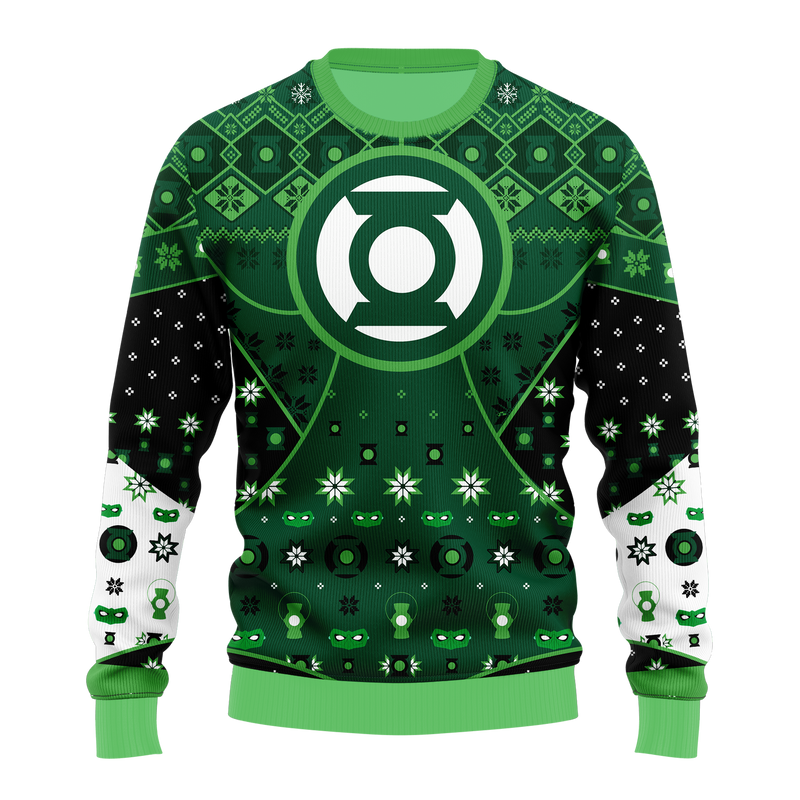 Green Lantern Ugly Christmas Sweater Xmas Gift Nearkii