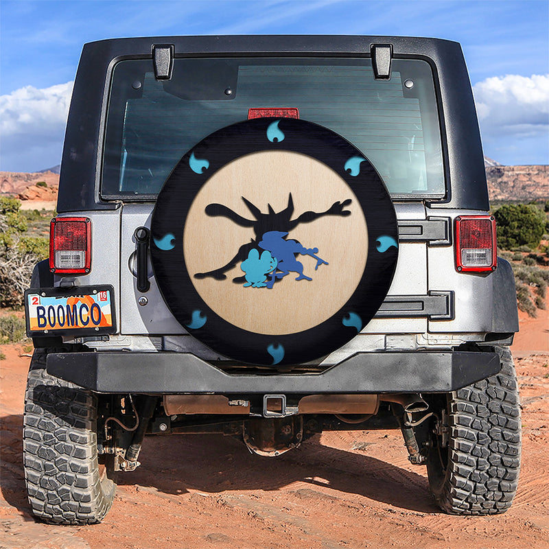 Greninja Pokemon Evolution Water Jeep Car Spare Tire Covers Gift For Campers Nearkii