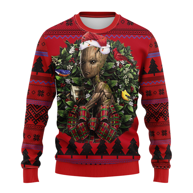 Groot Avengers Infinity War Noel Mc Ugly Christmas Sweater Thanksgiving Gift Nearkii