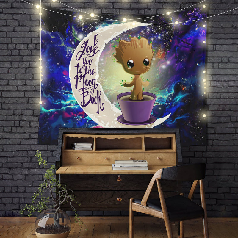 Groot Baby Moon And Back Tapestry Room Decor Nearkii