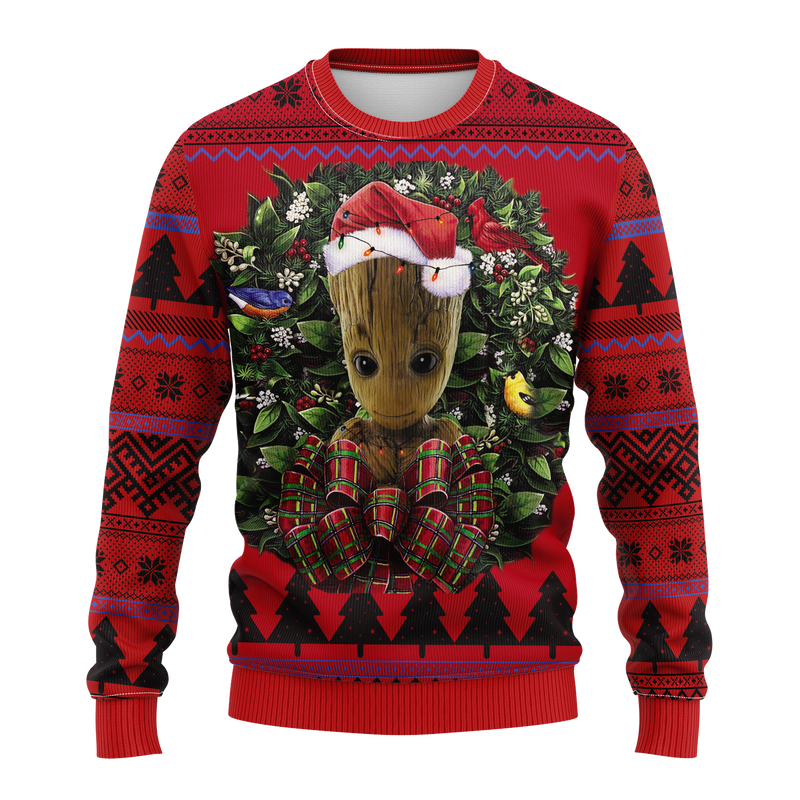 Groot Guardians Of The Galaxy Noel Mc Ugly Christmas Sweater Thanksgiving Gift Nearkii