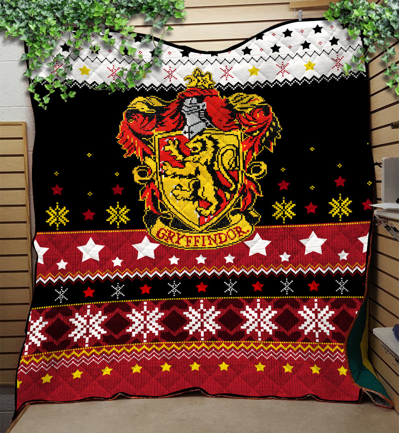 Gryffindor Harry Potter Style Christmas Quilt Blanket Nearkii