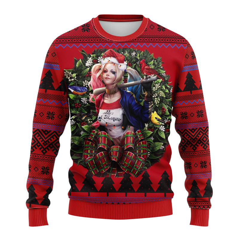 Harley Quinn Noel Mc Ugly Christmas Sweater Thanksgiving Gift Nearkii