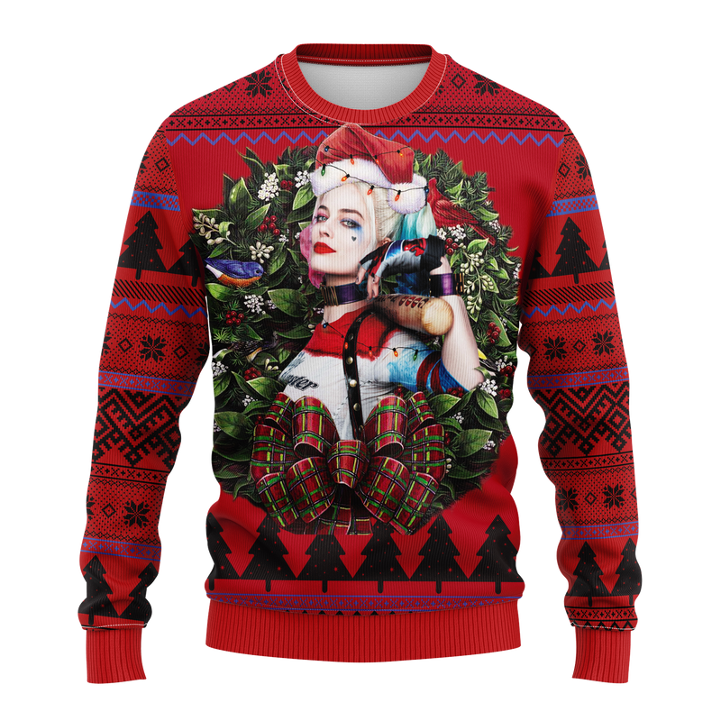 Harley Quinn Suicide Squad Noel Mc Ugly Christmas Sweater Thanksgiving Gift Nearkii