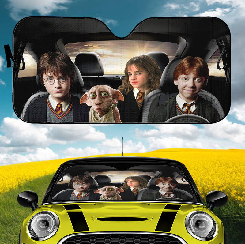 Harry Potter Friends Driving Car Auto Sun Shades Windshield Nearkii