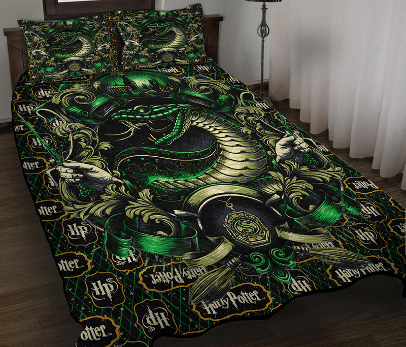 Slytherin Harry Potter Model Quilt Bed Sets Nearkii