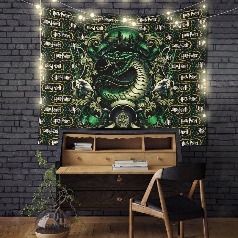 Harry Potter Slytherin Style 1 Tapestry Room Decor Nearkii