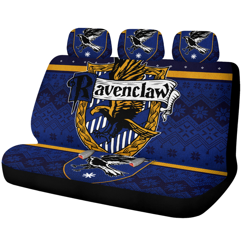 Harry Potter Ravenclaw Christmas Car Back Seat Covers Decor Protectors Nearkii