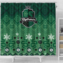 Harry Potter Slytherin Hogwarts Christmas Shower Curtain Nearkii