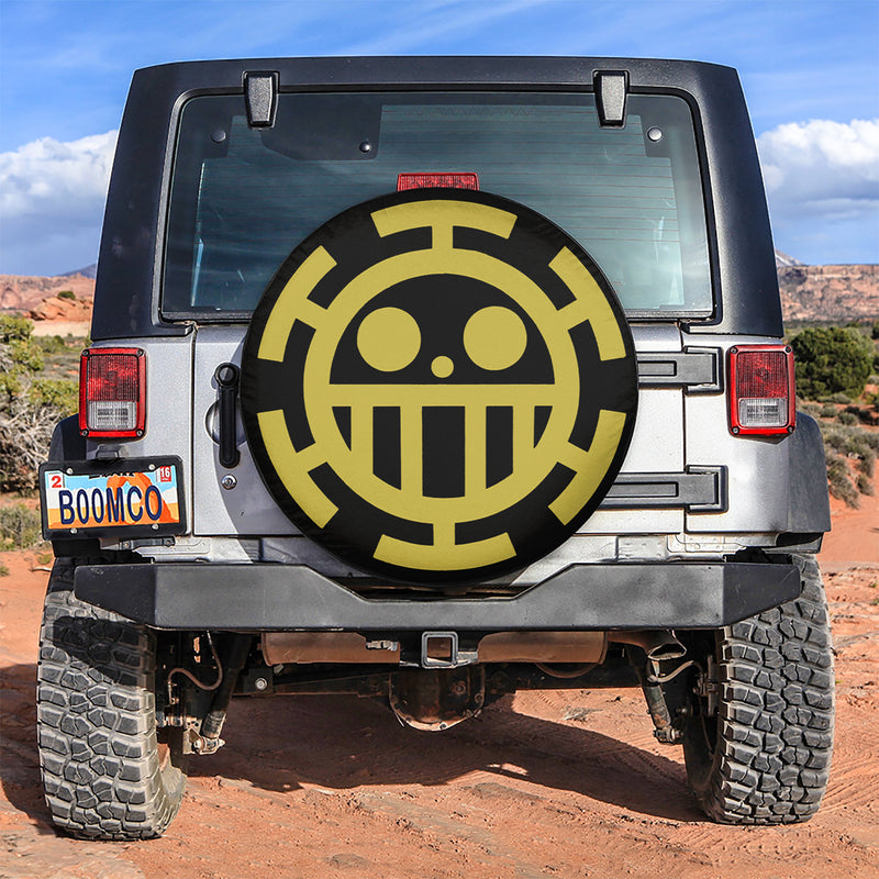 Heart Pirates Flag Custom One Piece Anime Car Spare Tire Gift For Campers Nearkii