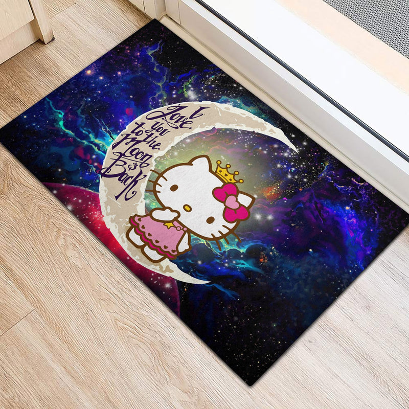 Hello Kitty Love You To The Moon Galaxy Back Doormat Home Decor Nearkii