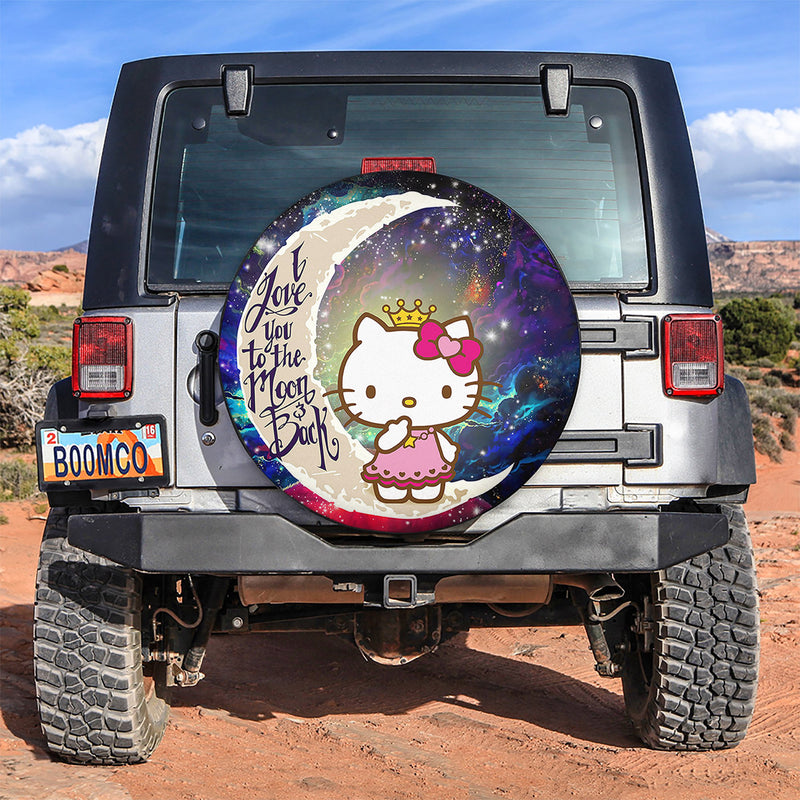Hello Kitty Love You To The Moon Galaxy Spare Tire Covers Gift For Campers Nearkii