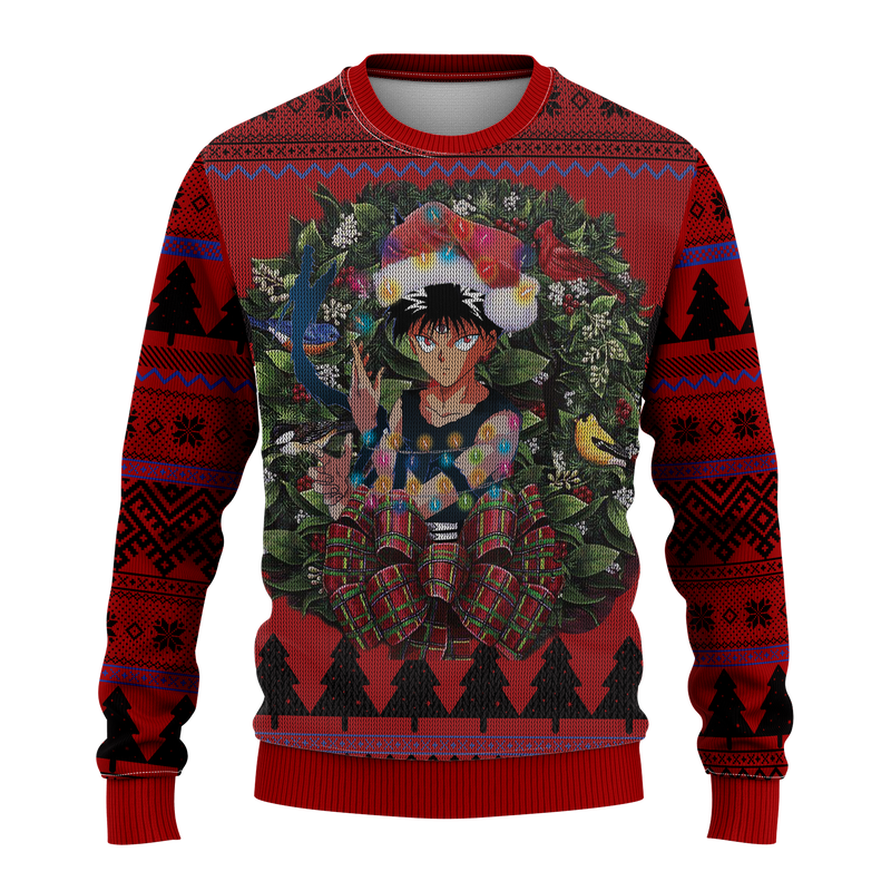 Hiei Yusuke Yuyu Hakusho Mc Ugly Christmas Sweater Thanksgiving Gift Nearkii