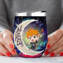Hinata Haikyuu Love You To Moon And Back Premium Wine Tumbler Nearkii