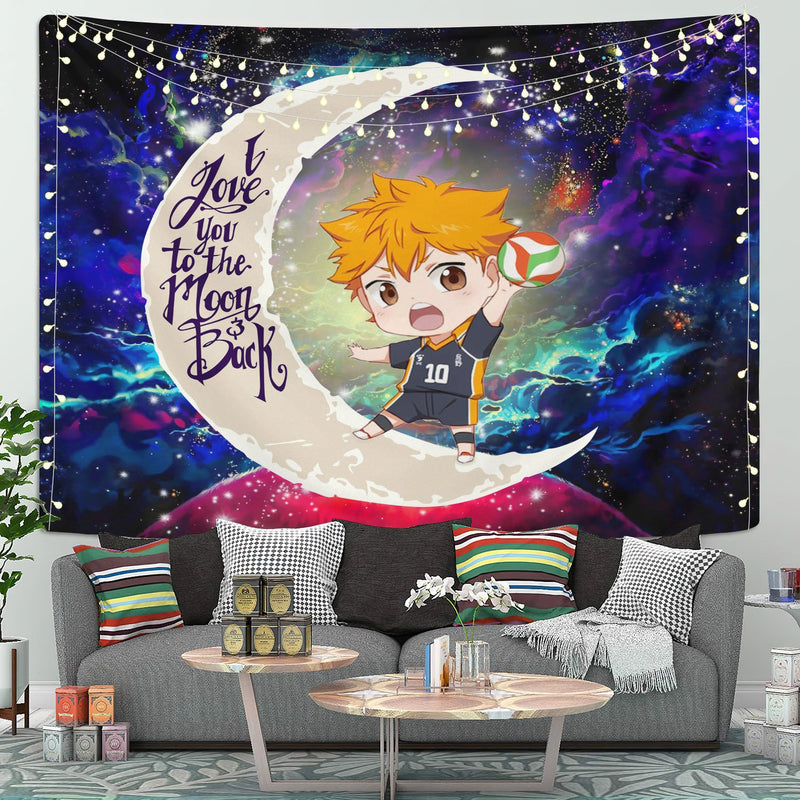 Hinata Haikyuu Moon And Back Galaxy Tapestry Room Decor Nearkii
