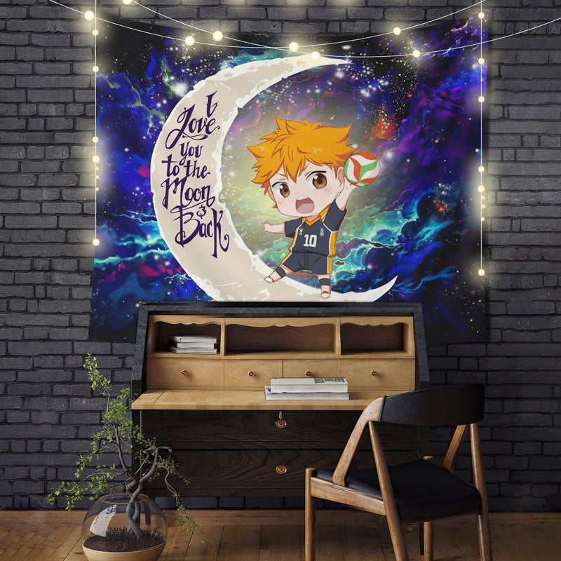 Hinata Haikyuu Moon And Back Galaxy Tapestry Room Decor Nearkii