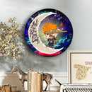 Hinata Haikyuu Love You To The Moon Galaxy Wood Wall Clock Nearkii