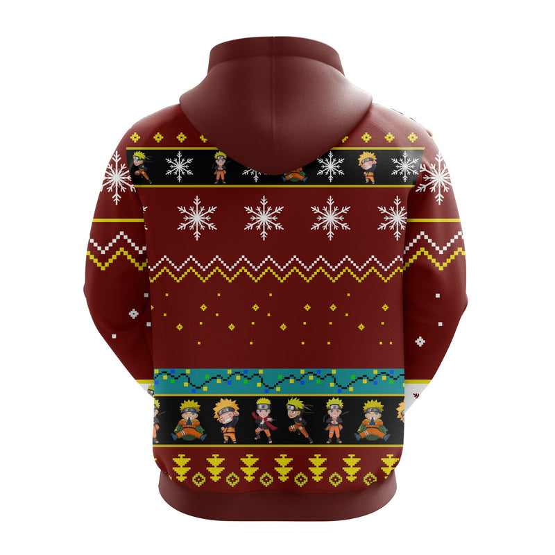 Naruto Christmas Cute Noel Mc Ugly Hoodie Red 1- Amazing Gift Idea Thanksgiving Gift Nearkii