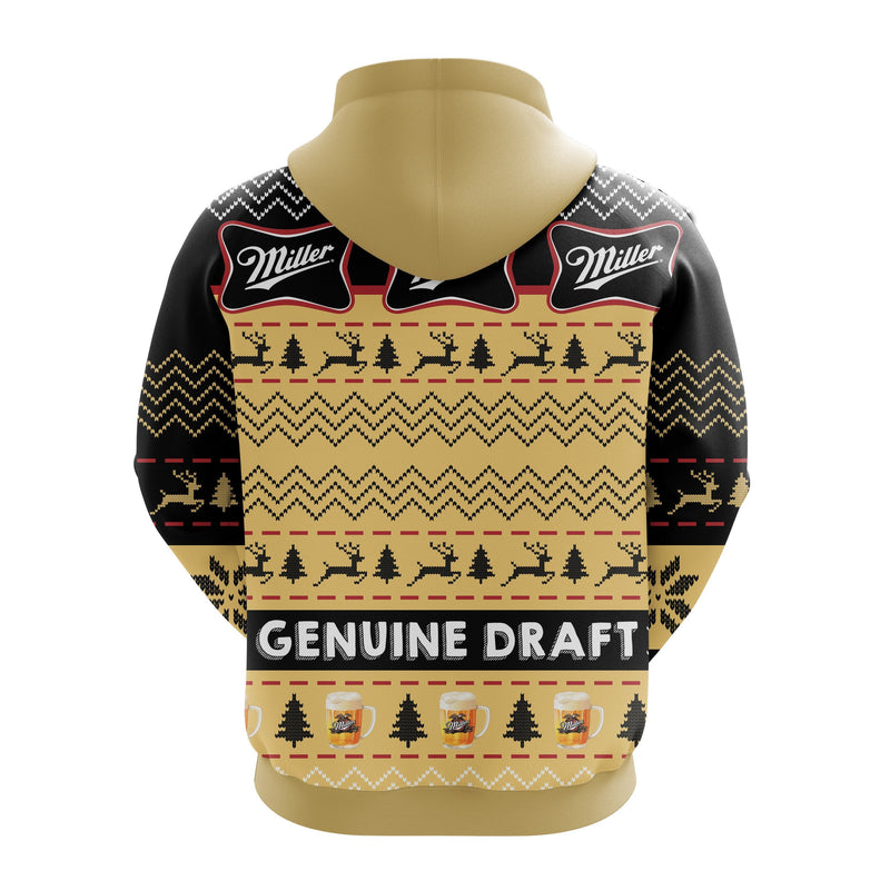 Miller Genuine Draft Christmas Cute Noel Mc Ugly Hoodie Amazing Gift Idea Thanksgiving Gift Nearkii