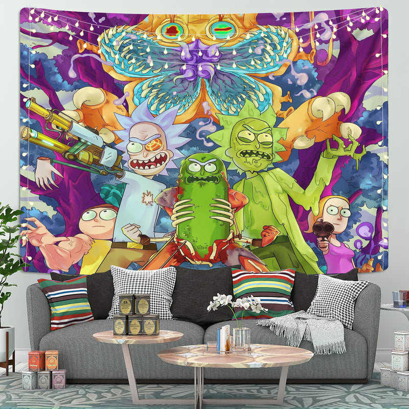 Hoopnua Rick Morty Tapestry Room Decor Nearkii