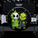 How The Grinch Jack Skellington Friends Christmas Car Spare Tire Covers Gift For Campers Nearkii
