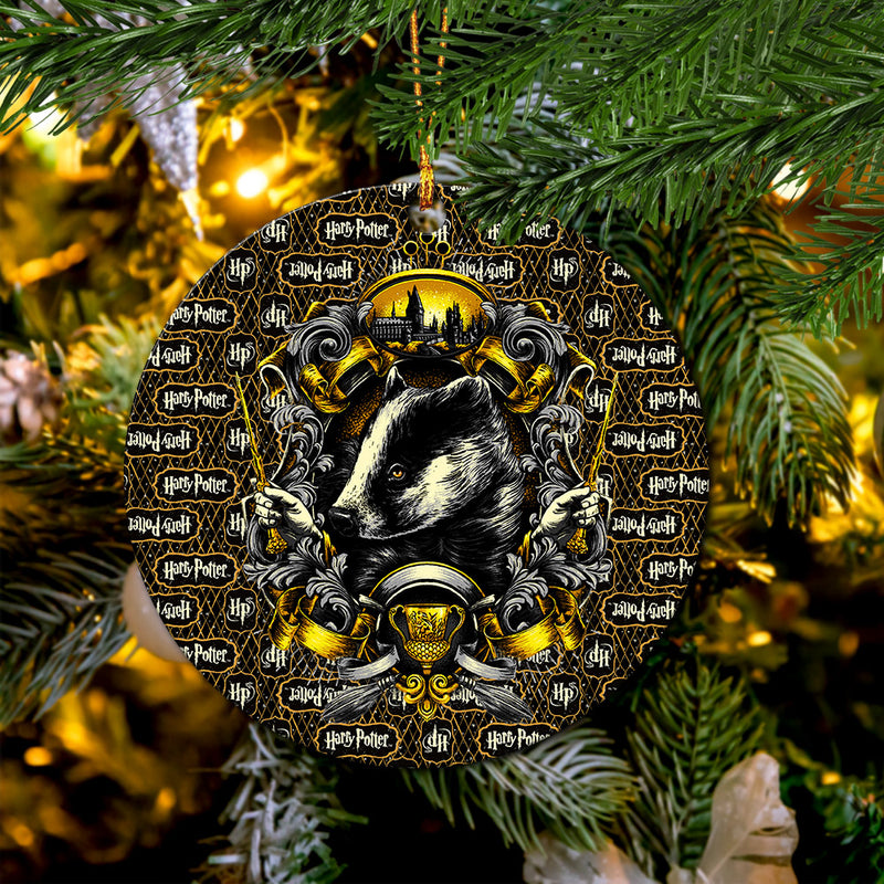 Hufflepuff Harry Potter Mica Ornament Perfect Gift For Holiday Nearkii