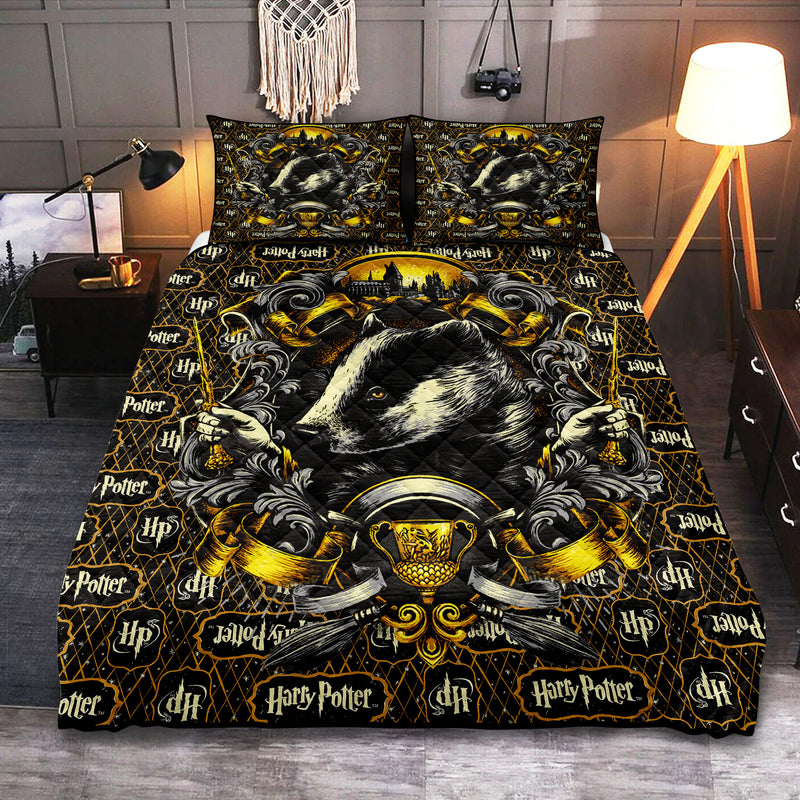 Hufflepuff Harry Potter Model Quilt Bed Sets Nearkii