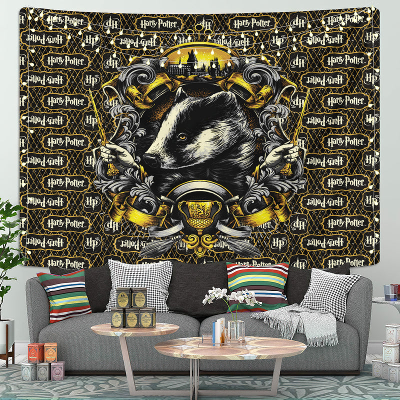 Hufflepuff Harry Potter style 1 Tapestry Room Decor Nearkii