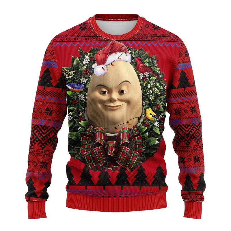 Humpty Dumpty Noel Mc Ugly Christmas Sweater Thanksgiving Gift Nearkii