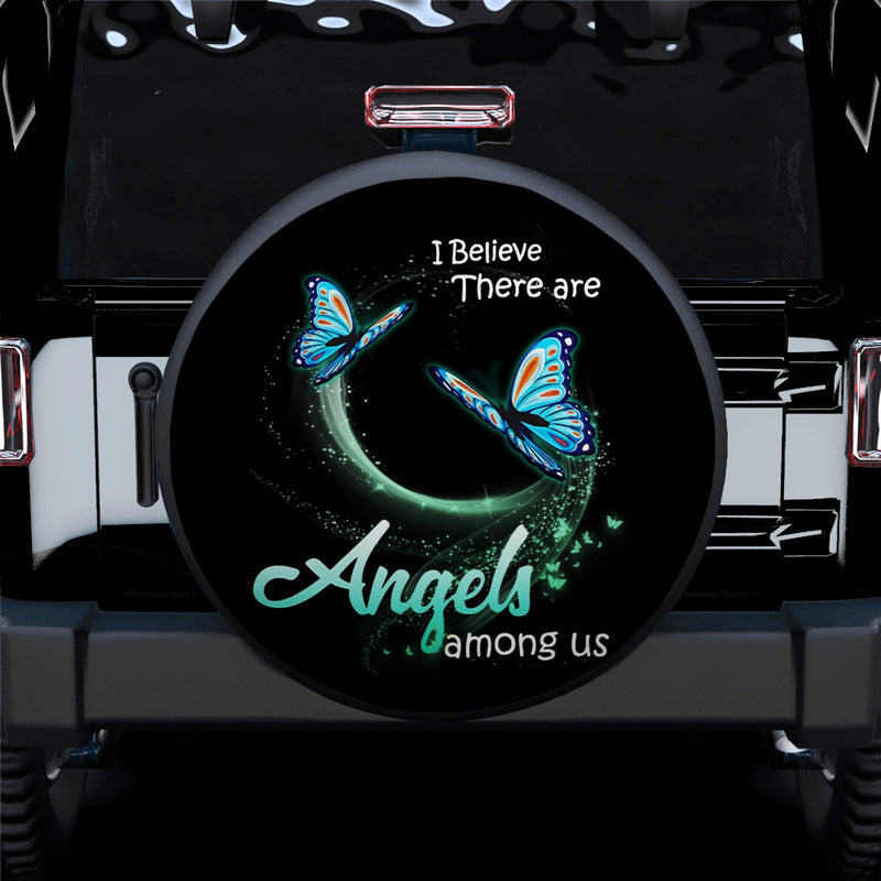 I Believe There Are Angels Car Spare Tire Cover Gift For Campers Nearkii