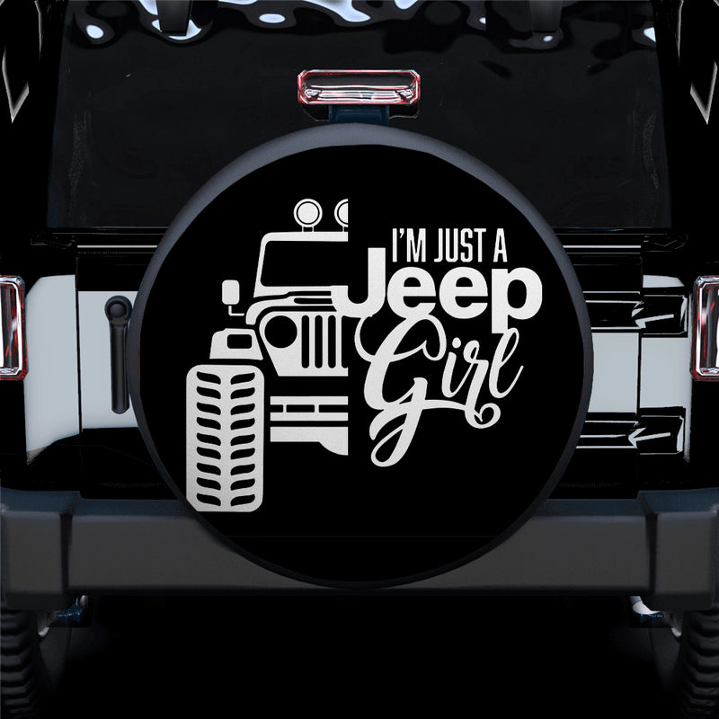 I'm Just A Jeep Girl Car Spare Tire Covers Gift For Campers Nearkii