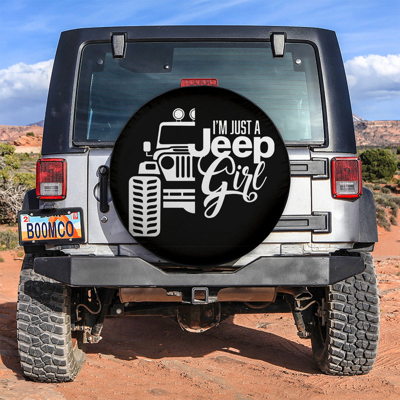 I'm Just A Jeep Girl Car Spare Tire Covers Gift For Campers Nearkii