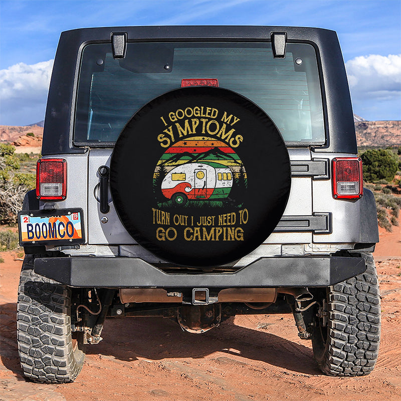My Symptoms Car Spare Tire Covers Gift For Campers Nearkii