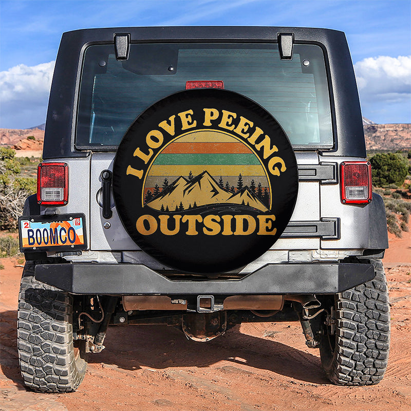 I Love Peeing Outside Car Spare Tire Covers Gift For Campers Nearkii