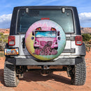 In October We Wear Pink Bus Jeep Car Spare Tire Cover Gift For Campers Nearkii