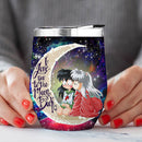 Inuyasha Love You To Moon And Back Premium Wine Tumbler Nearkii