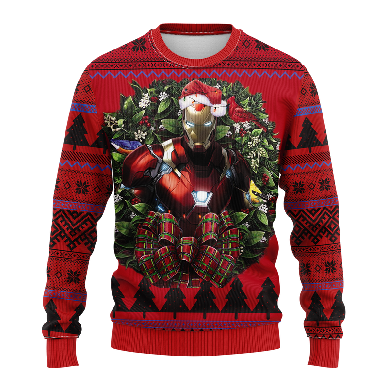 Iron Man Avengers Noel Mc Ugly Christmas Sweater Thanksgiving Gift Nearkii