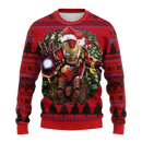 Iron Man Cartoon Noel Mc Ugly Christmas Sweater Thanksgiving Gift Nearkii
