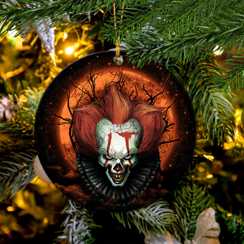 It Horror Movie Moonlight Mica Circle Ornament Perfect Gift For Holiday Nearkii