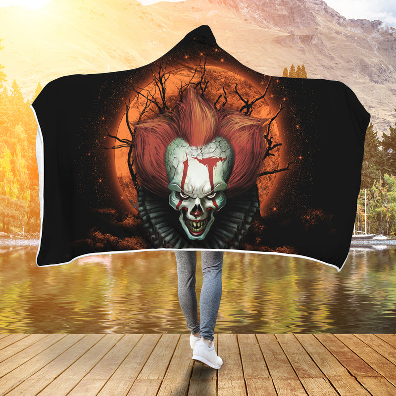 It Horror Movie Moonlight Economy Hooded Blanket Nearkii