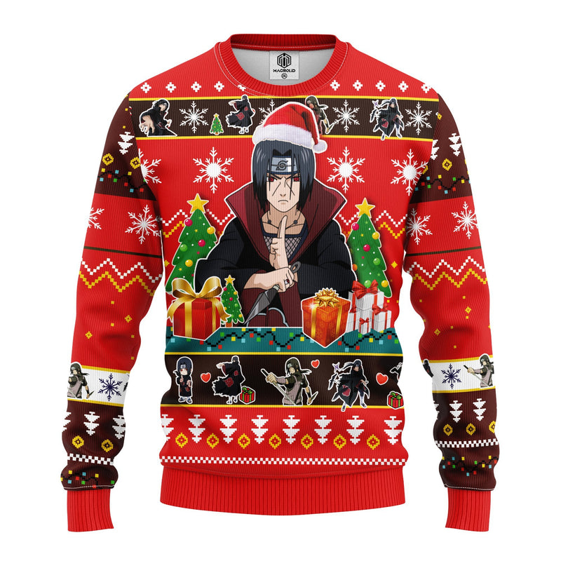 Uchiha Itachi Naruto 2 Ugly Christmas Sweater Amazing Gift Idea Thanksgiving Gift Nearkii