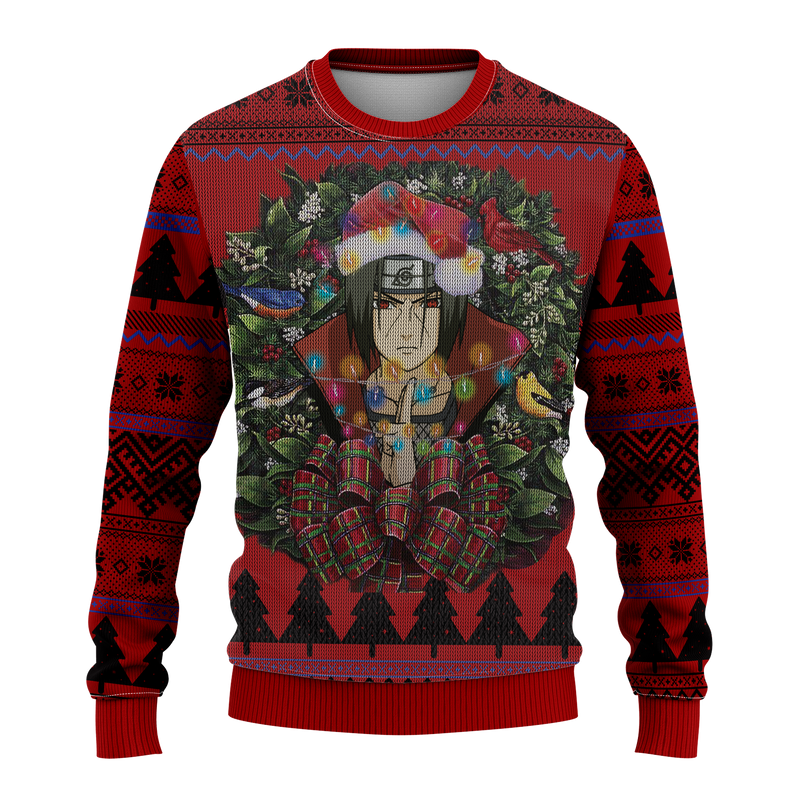 Itachi Naruto Mc Ugly Christmas Sweater Thanksgiving Gift Nearkii