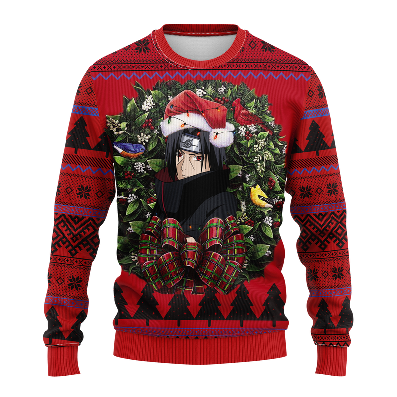 Itachi Uchiha Naruto Noel Mc Ugly Christmas Sweater Thanksgiving Gift Nearkii