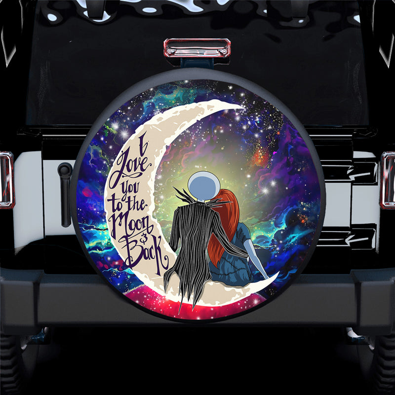 Jack And Sally Nightmare Before Christmas Love Moon And Back Spare Tire Covers Gift For Campers Nearkii