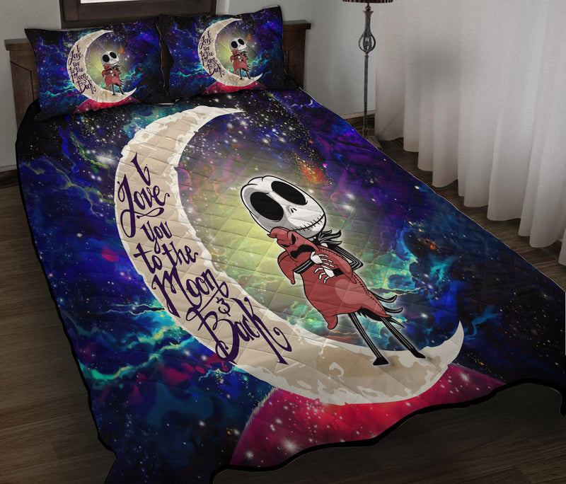 Jack Nightmare Before Christmas Love You To The Moon Galaxy Quilt Bed Sets Nearkii