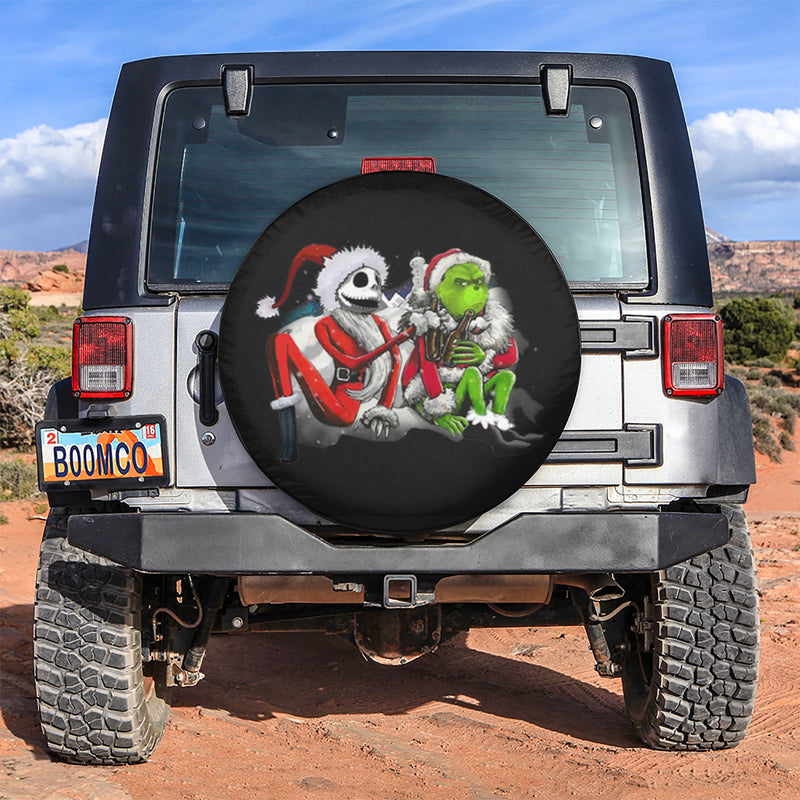 Jack Skellington Grinch Christmas Car Spare Tire Covers Gift For Campers Nearkii